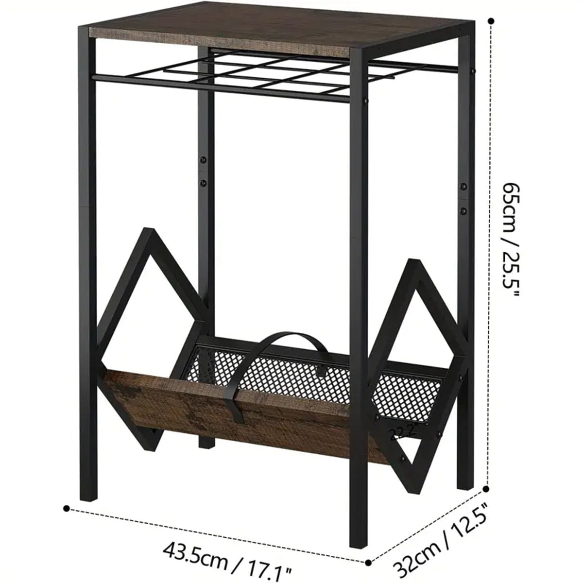 Electric turntable stand with vinyl storage rack, 3-layer coffee table vinyl record display turntable stand, used as a vinyl record organizer for books and magazines, can hold up to 100 LP albums