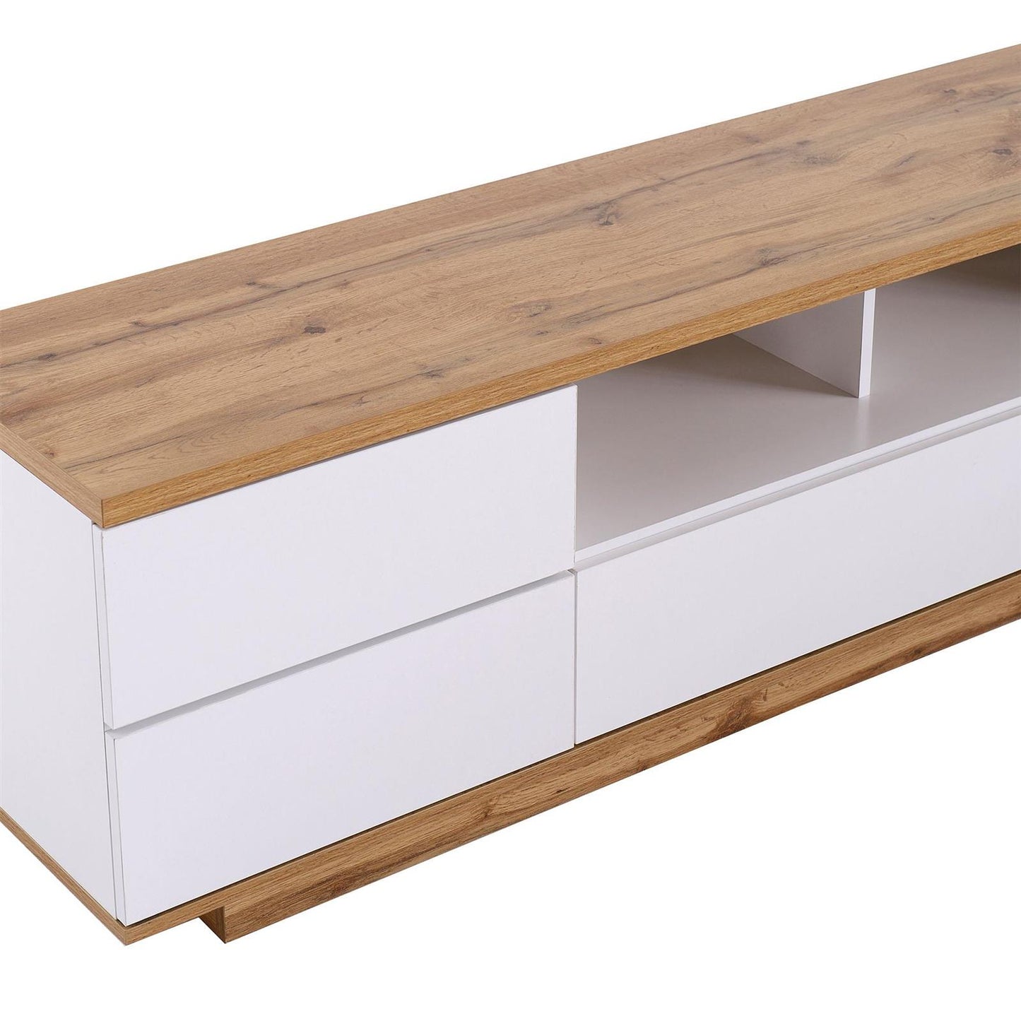 Modern TV stand for TVs up to 80'' , Media Console with Multi-Functional Storage, Entertainment Center with Door Rebound Device, TV cabinet for living room,Bedroom