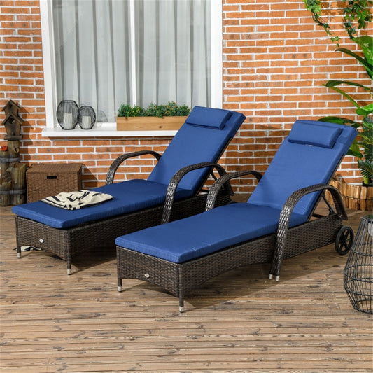 2PCS Reclining Chaise ( Amazon Shipping)（Prohibited by WalMart）