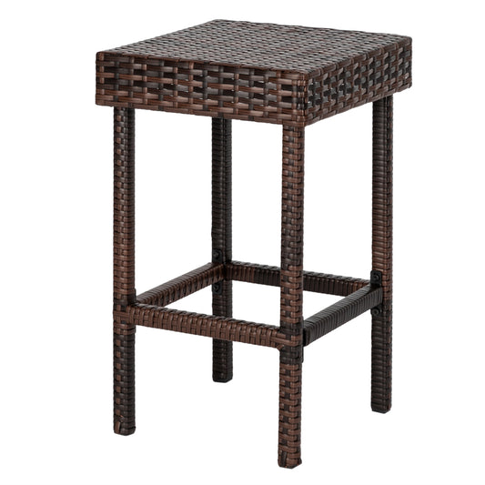 Bar Stool-Table and Chair Set of 4 Brown Gradient（Only 4 bar chairs included）