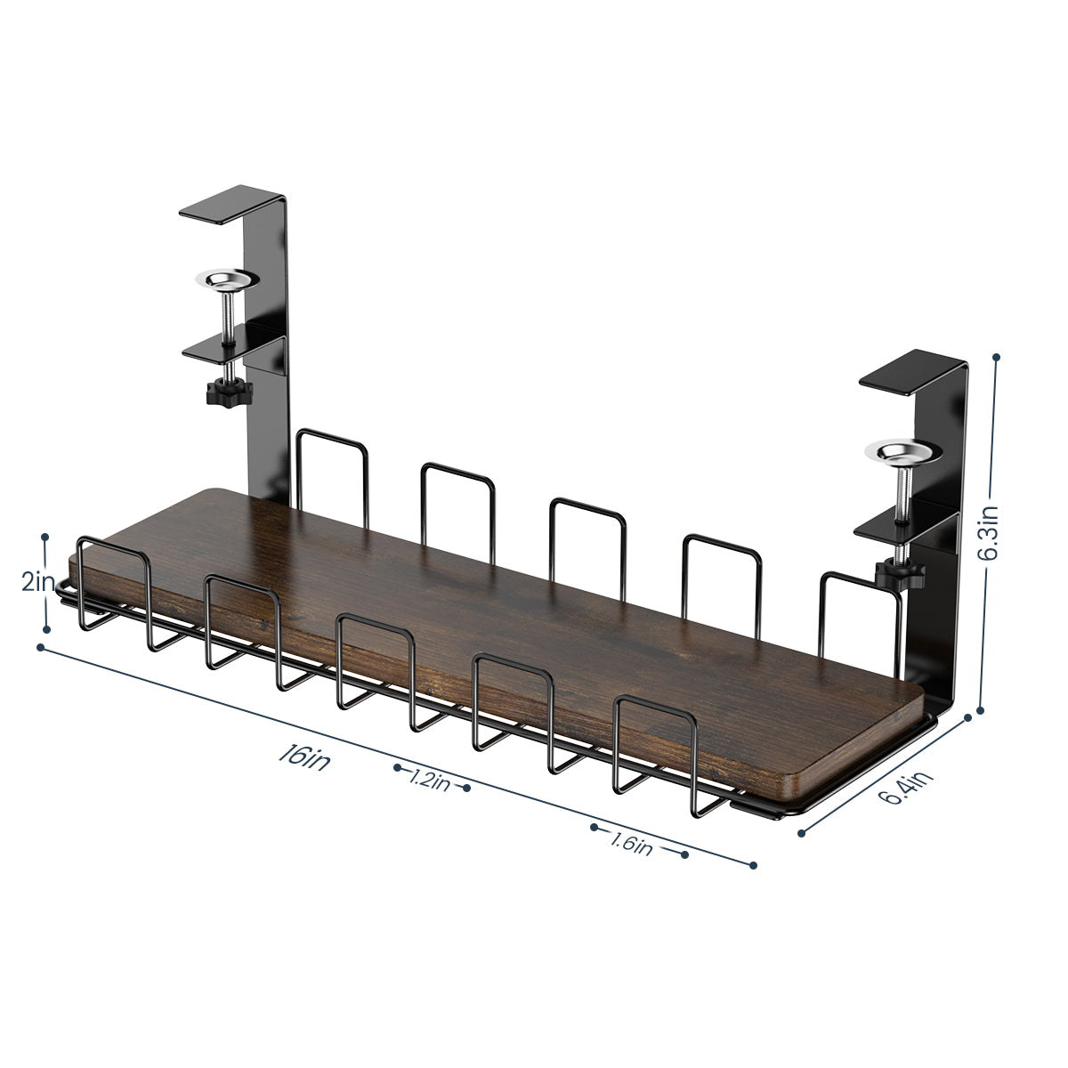 Under Desk Cable Management,  Under Table Wire Management Tray, Desk Wire Management Organizer, Cable Tray Under Desk, for Desk Office Computer Cable Rack, No Need to Drill Holes