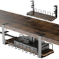 Under Desk Cable Management,  Under Table Wire Management Tray, Desk Wire Management Organizer, Cable Tray Under Desk, for Desk Office Computer Cable Rack, No Need to Drill Holes