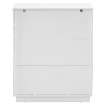 White P2 Particle Board and Density Board 724194cm Wavy Pattern Drawer Front Four-Level Five-Drawer Cabinet