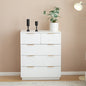 White P2 Particle Board and Density Board 724194cm Wavy Pattern Drawer Front Four-Level Five-Drawer Cabinet