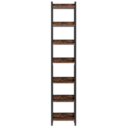 MonoWood 78.7 Inch Extra Tall Narrow Bookshelf, 7 Tier Skinny Bookcase for Small Spaces, Freestanding Display Shelves