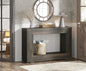 MonoWood 47" Farmhouse Console Table with Storage, Industrial Hallway Sofa Table for Entryway, Living Room