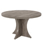 MonoWood Round Dining Table for 4-6, 47.24-Inch Farmhouse Kitchen Table, Wood Dining Table with Pedestal Base,  Dinner Table
