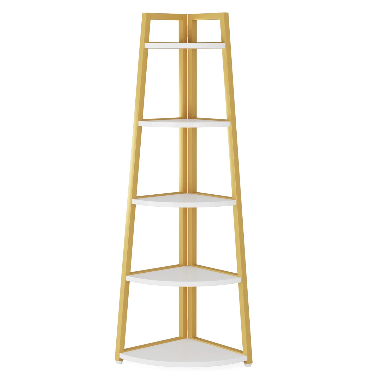 MonoWood Bookcase Corner Book Shelf Rack Wood Bookshelf Storage Shelves