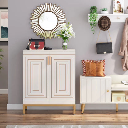 MonoWood WAY TO ORIGIN Shoe Cabinet, 20 Pairs Modern Shoe Storage Cabinet with Doors