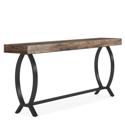 MonoWood Console Foyer Table for Entryway: 70.87-Inch Narrow Long Entryway Entry Table, Farmhouse Sofa Table Behind Couch