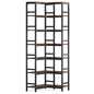 MonoWood 7-Shelf Corner Bookshelf,Large Modern Corner Bookcase, 7-Tier Tall Corner Shelf Storage Display Rack with Metal Frame