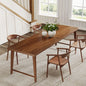 MonoWood 78.7-Inch Dining Table, Mid-Century Modern Kitchen Dining Room Table for 6-8 People, Wood Kitchen Tables