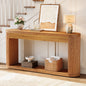 MonoWood 63 Inch Fluted Console Table for Entryway, Narrow Wood Sofa Table Behind Couch for Entrance, Hallway, Foyer