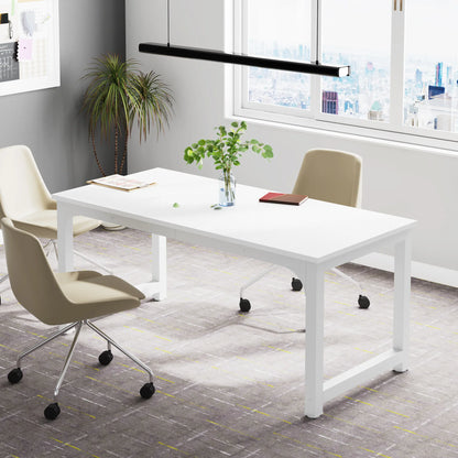 MonoWood Modern Computer Desk, 63 x 31.5 inch Large Executive Office Desk Computer Table Study Writing Desk Workstation