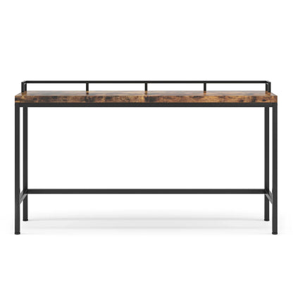 MonoWood 70.9 Inch Long Narrow Sofa Console Entryway Table, Retro Brown