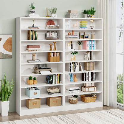 MonoWood 71 Inch Tall Bookcase, Modern Freestanding Bookshelf 9 Tier Bookcases,Display Shelf Storage Cabinet Organizer