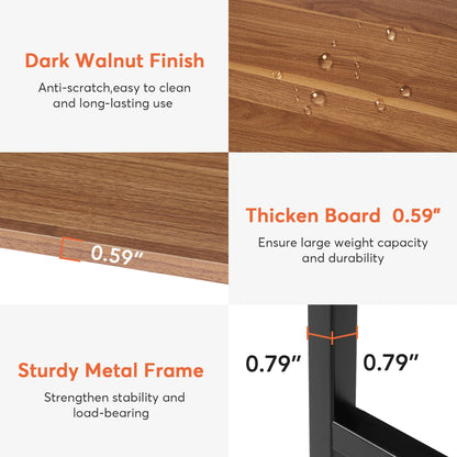 MonoWood Kitchen Island with Shelves, 43 Inch Kitchen Shelf Kitchen Prep Table with 5 Open Storage Shelves and Large Worktop