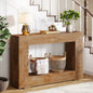 MonoWood 47" Farmhouse Console Table with Storage, Industrial Hallway Sofa Table for Entryway, Living Room