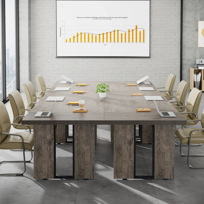 MonoWood 6FT Conference Table, 70.9" L x 31.5" W Meeting Table for 6, Rectangular Seminar Table Boardroom Table