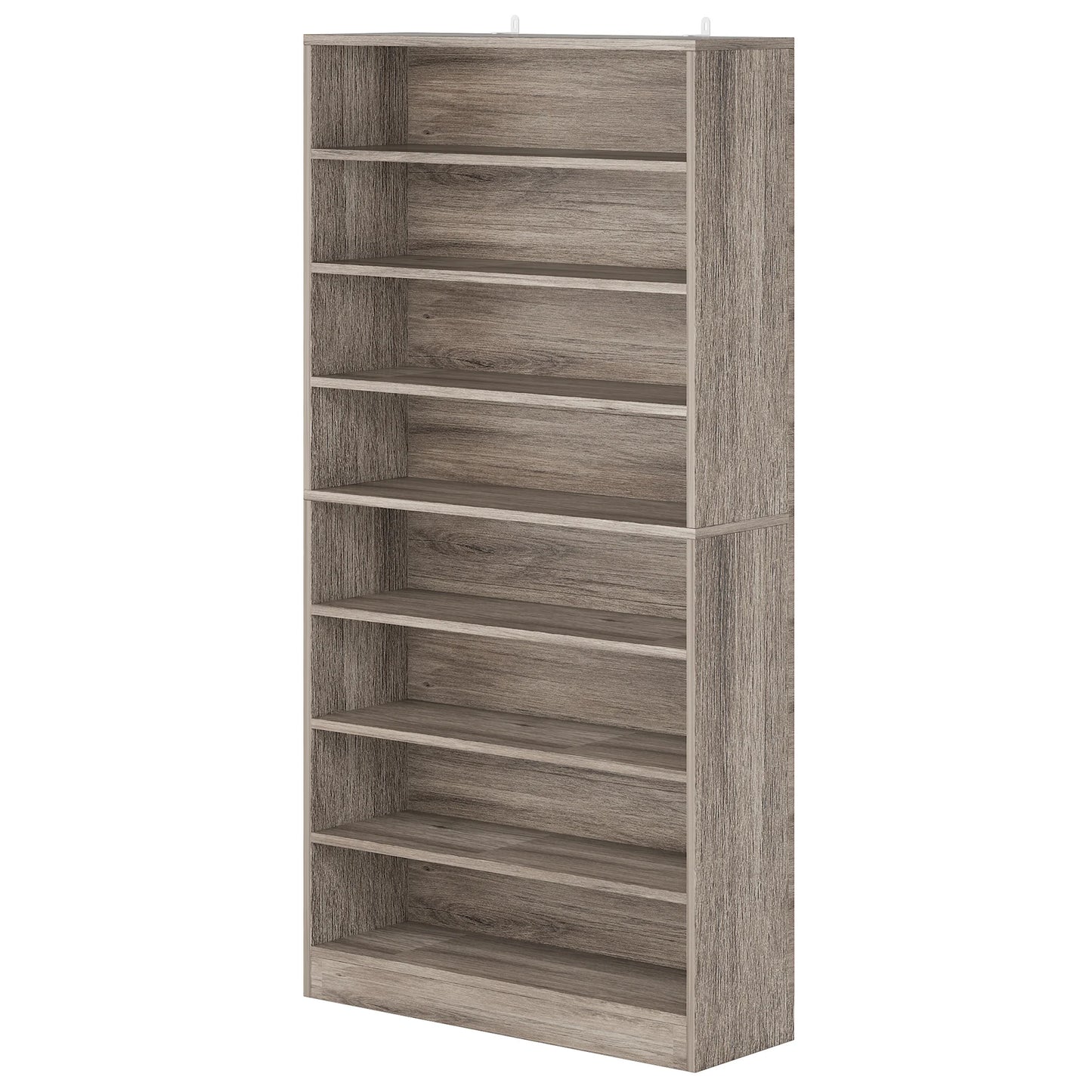 MonoWood Tall Shoe Cabinet, 9 Tiers 40-45 Pairs Heavy Duty Wood Freestanding Shoe Storage Cabinet