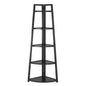MonoWood Bookcase Corner Book Shelf Rack Wood Bookshelf Storage Shelves