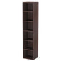 MonoWood 70.9 Inch Tall Narrow Bookcase, Rustic Corner Bookcase with Storage, 6 Tier Cube Display Shelves for Home Office