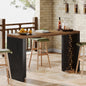 MonoWood Home Bar Unit, 55.12-Inch Bar Table with a Faux Marble Finished Tabletop, Modern Freestanding Mini Bar