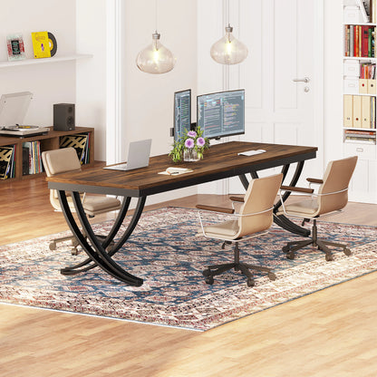 MonoWood 2-Person Home Office Desk,78.7-Inch Extra Long Desk,Large Double Computer Desk for Home Office, Work Desk