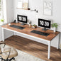 MonoWood 78.7 Inches Extra Long Computer Desk 2 Person Desk, Double Long Desk, Workstaion for Home Office