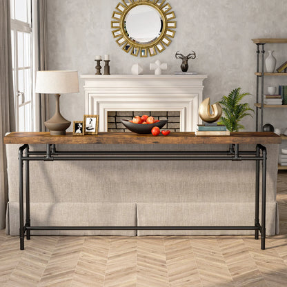 MonoWood Console Table, 70.9 Inch Extra Long Sofa Table for Living Room, Wood Entryway Table Behind Couch, Hallway Foyer Table