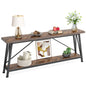 MonoWood 70.9 Inches Extra Long Sofa Table Behind Couch, Industrial Entry Console Table for Hallway, Entryway & Living Room