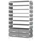 MonoWood 10 Tiers Shoe Rack Shoe Shelf Large Capacity Shoe Organizer Space Saving
