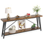 MonoWood 70.9 Inches Extra Long Sofa Table Behind Couch, Industrial Entry Console Table for Hallway, Entryway & Living Room