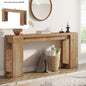 MonoWood 63-Inch Long Console Table, Farmhouse Wooden Sofa Table Behind The Couch, Narrow Entryway Table for Entrance, Hallway