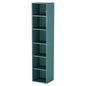 MonoWood 70.9 Inch Tall Narrow Bookcase, Modern White Corner Bookcase with Storage, 6 Tier Cube Display Shelves