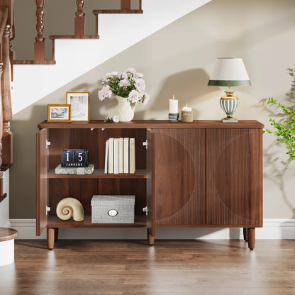 MonoWood Buffet Cabinet Sideboard with Storage, Modern Storage Cabinet Sideboard Buffet Table with Doors for Living Room